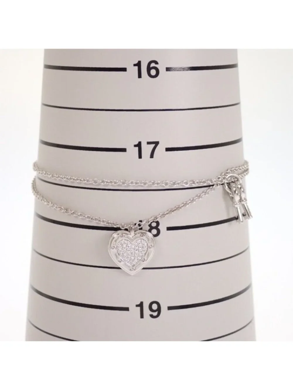 Tiffany & Co Love Heart Tag Key Return to Tiffany Bracelet 18k White Gold